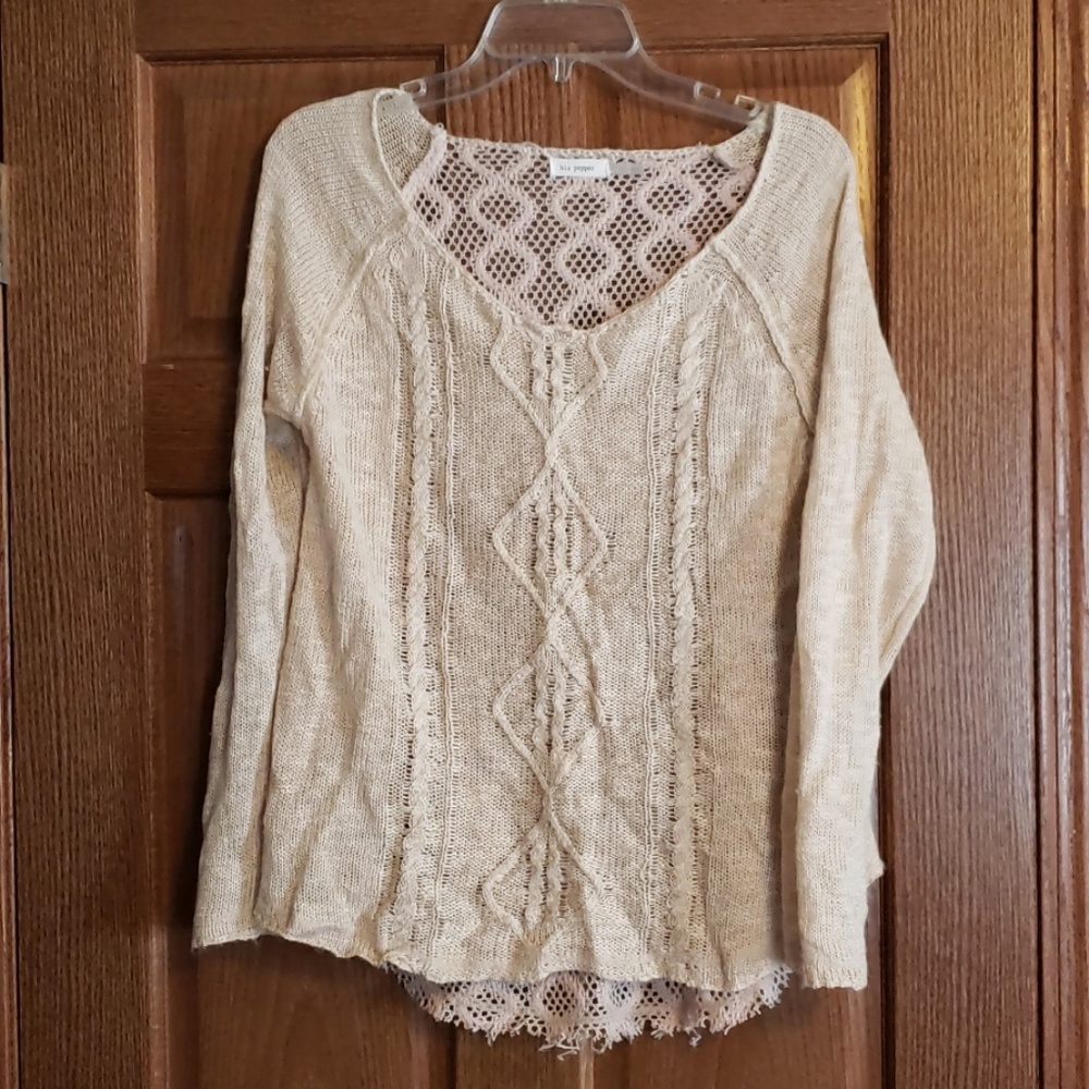 Size Medium Cream Sweater